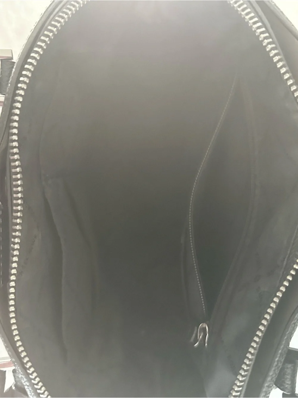 Michael Kors Black Pebbled Leather Satchel with Lock Charm